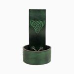 Brigid Celtic Drinking Horn Holder – Green