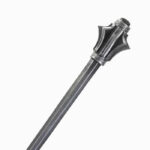 Metal Effect Flanged LARP Mace
