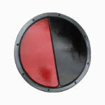 Red and Black Round LARP Shield