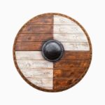Thegn LARP Shield – White and Wood